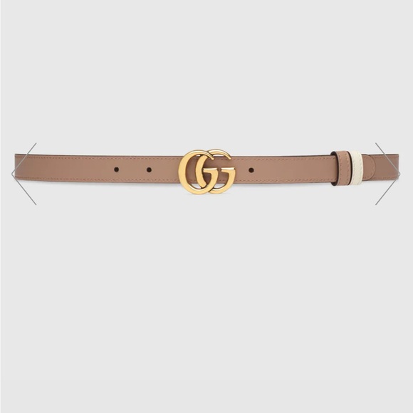 GUCCI Marmont Reversible Thin Belt Size 85 - Picture 3 of 16